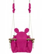 Ecotoys Leagan pentru copii tip ursulet roz