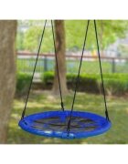 Ecotoys Leagan rotund tip cuib albastru