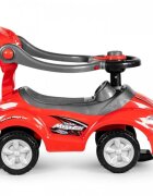 Ecotoys Masinuta copii de impins 3 in 1 381 rosu maner parental detasabil spatiu de depozitare suport pentru picioare greutate maxim admisa 25 kg