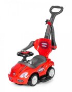 Ecotoys Masinuta copii de impins 3 in 1 381 rosu maner parental detasabil spatiu de depozitare suport pentru picioare greutate maxim admisa 25 kg