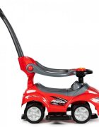 Ecotoys Masinuta copii de impins 382 rosu 3 in 1 cu maner si bara de protectie detasabile suport pentru picioare spatiu depozitare sub scaun pentru copii intre 1 si 3 ani