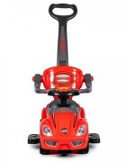 Ecotoys Masinuta copii de impins 382 rosu 3 in 1 cu maner si bara de protectie detasabile suport pentru picioare spatiu depozitare sub scaun pentru copii intre 1 si 3 ani