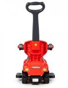 Ecotoys Masinuta copii de impins 382 rosu 3 in 1 cu maner si bara de protectie detasabile suport pentru picioare spatiu depozitare sub scaun pentru copii intre 1 si 3 ani