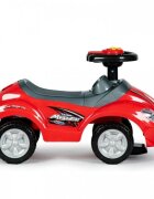 Ecotoys Masinuta copii de impins 382 rosu 3 in 1 cu maner si bara de protectie detasabile suport pentru picioare spatiu depozitare sub scaun pentru copii intre 1 si 3 ani