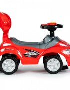 Ecotoys Masinuta copii de impins 382 rosu 3 in 1 cu maner si bara de protectie detasabile suport pentru picioare spatiu depozitare sub scaun pentru copii intre 1 si 3 ani