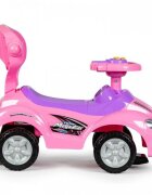 Ecotoys Masinuta copii de impins 382 roz 3 in 1 cu maner si bara de protectie detasabile suport pentru picioare spatiu depozitare sub scaun pentru copii intre 1 si 3 ani