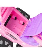 Ecotoys Masinuta copii de impins 382 roz 3 in 1 cu maner si bara de protectie detasabile suport pentru picioare spatiu depozitare sub scaun pentru copii intre 1 si 3 ani