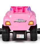Ecotoys Masinuta copii de impins 382 roz 3 in 1 cu maner si bara de protectie detasabile suport pentru picioare spatiu depozitare sub scaun pentru copii intre 1 si 3 ani