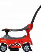 Ecotoys Masinuta copii de impins Mini Cooper 321 rosu cu maner de impins detasabil suport pentru picioare bara de protectie panou muzical recomandata copiilor cu varsta cuprinsa intre 1 si 3 ani