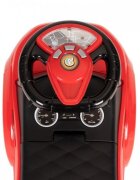 Ecotoys Masinuta pentru copii fara pedale 613W rosu spatar cu functie de impingere spatiu pentru depozitarea jucariilor volan cu melodii si claxon potrivita copiilor de la 1 an