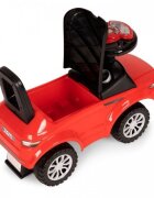 Ecotoys Masinuta pentru copii fara pedale 613W rosu spatar cu functie de impingere spatiu pentru depozitarea jucariilor volan cu melodii si claxon potrivita copiilor de la 1 an