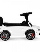 Ecotoys Masinuta pentru copii fara pedale Mercedes 638 alb compartiment de depozitare sub scaun volan cu sunete protectie antirasturnare