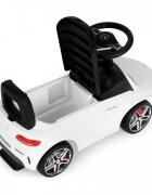 Ecotoys Masinuta pentru copii fara pedale Mercedes 638 alb compartiment de depozitare sub scaun volan cu sunete protectie antirasturnare