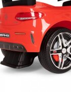 Ecotoys Masinuta pentru copii fara pedale Mercedes 638 rosu compartiment de depozitare sub scaun volan cu sunete protectie antirasturnare