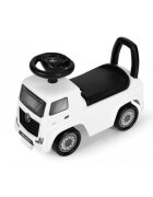 Ecotoys Masinuta pentru copii fara pedale Mercedes Camion alb de la 2 ani pana la greutatea maxim admisa de 23 kg protectie anti-rasturnare spatiu de depozitare sub scaun spatar cu posibilitatea de impingere