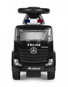 Ecotoys Masinuta pentru copii fara pedale Mercedes Politie negru de la 2 ani pana la greutatea maxim admisa de 23 kg protectie anti-rasturnare spatiu de depozitare sub scaun