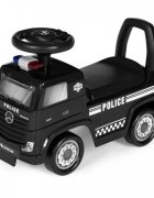 Ecotoys Masinuta pentru copii fara pedale Mercedes Politie negru de la 2 ani pana la greutatea maxim admisa de 23 kg protectie anti-rasturnare spatiu de depozitare sub scaun