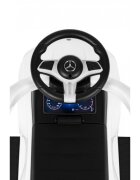 Ecotoys Masinuta pentru copii Mercedes C Class Alb cu maner de impins volan interactiv cu sunete varsta 1-3 ani