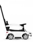 Ecotoys Masinuta pentru copii Mercedes C Class Alb cu maner de impins volan interactiv cu sunete varsta 1-3 ani
