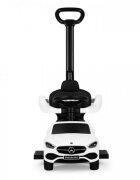 Ecotoys Masinuta pentru copii Mercedes C Class Alb cu maner de impins volan interactiv cu sunete varsta 1-3 ani