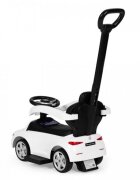 Ecotoys Masinuta pentru copii Mercedes C Class Alb cu maner de impins volan interactiv cu sunete varsta 1-3 ani