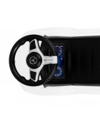 Ecotoys Masinuta pentru copii Mercedes C Class Alb fara pedale volan interactiv cu sunete varsta 1-3 ani