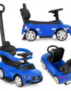Ecotoys Masinuta pentru copii Mercedes C Class Albastru cu maner de impins volan interactiv cu sunete varsta 1-3 ani