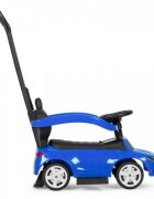Ecotoys Masinuta pentru copii Mercedes C Class Albastru cu maner de impins volan interactiv cu sunete varsta 1-3 ani