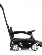 Ecotoys Masinuta pentru copii Mercedes C Class Negru cu maner de impins volan interactiv cu sunete varsta 1-3 ani