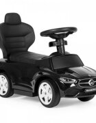 Ecotoys Masinuta pentru copii Mercedes C Class Negru cu maner de impins volan interactiv cu sunete varsta 1-3 ani