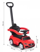 Ecotoys Masinuta pentru copii Mercedes C Class Rosu cu maner de impins volan interactiv cu sunete varsta 1-3 ani