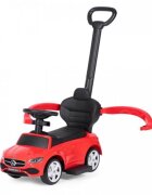 Ecotoys Masinuta pentru copii Mercedes C Class Rosu cu maner de impins volan interactiv cu sunete varsta 1-3 ani