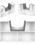 Ecotoys Mobilier pentru depozitarea cartilor si jucariilor cu sezut ZKB-5W