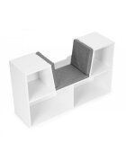 Ecotoys Mobilier pentru depozitarea cartilor si jucariilor cu sezut ZKB-5W