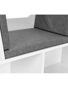 Ecotoys Mobilier pentru depozitarea cartilor si jucariilor cu sezut ZKB-5W