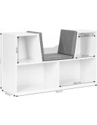 Ecotoys Mobilier pentru depozitarea cartilor si jucariilor cu sezut ZKB-5W