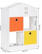 Ecotoys Organizator pentru jucariile copiilor in forma de casuta ZKB-03A