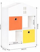 Ecotoys Organizator pentru jucariile copiilor in forma de casuta ZKB-3