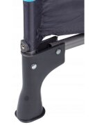 Ecotoys Patut pliabil bleumarin cu 2 nivele usita de acces cu fermoar plasa de tantari si geanta de transport incluse