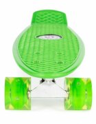 Ecotoys Penny board pentru copii cu lumini led verde