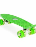Ecotoys Penny board pentru copii cu lumini led verde