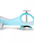 Ecotoys PlasmaCar gravitationala YM-SW-1 albastru tip barca cu roti led din cauciuc moale suporturi antiderapante pentru picioare sarcina maxima 120 kg
