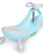 Ecotoys PlasmaCar gravitationala YM-SW-1 albastru tip barca cu roti led din cauciuc moale suporturi antiderapante pentru picioare sarcina maxima 120 kg