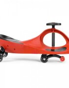 Ecotoys PlasmaCar gravitationala YM-SW-1 Rosu tip barca cu roti led din cauciuc moale suporturi antiderapante pentru picioare sarcina maxima 120 kg