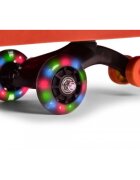 Ecotoys PlasmaCar gravitationala YM-SW-1 Rosu tip barca cu roti led din cauciuc moale suporturi antiderapante pentru picioare sarcina maxima 120 kg