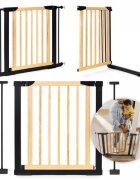 Ecotoys Poarta de siguranta 74-100 cm SF-011-BC Lemn Metal