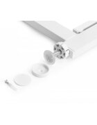 Ecotoys Poarta de siguranta 74-105 cm Alb