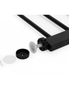 Ecotoys Poarta de siguranta 74-80 cm din lemn cu rama metalica