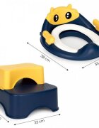 Ecotoys Reductor toaleta cu inaltator pentru copii Bleumarin