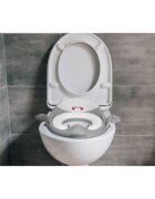 Ecotoys Reductor toaleta cu manere pentru copii PP104 Gri